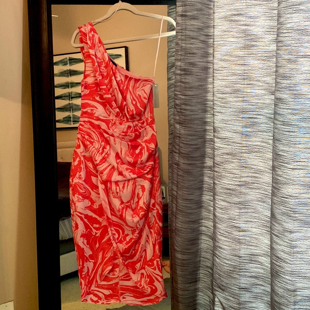 NEW Anna Grace pink marble dress - size Small - tags on - never worn